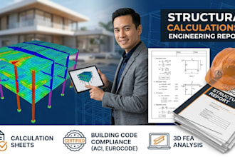 provide structural calculations and engineering report for your building project