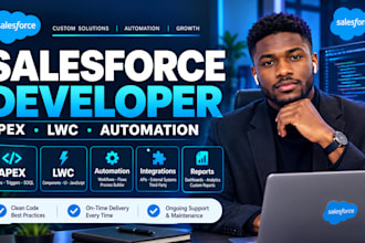build salesforce screen flows apex and lwc for sales and service cloud