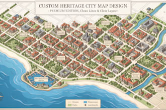 design custom tourist maps, travel maps and city guides