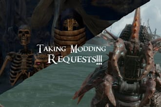 create edit or port custom skyrim mod weapon and armor or fallout 4 game mods