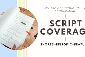 provide thoughtful, encouraging script coverage