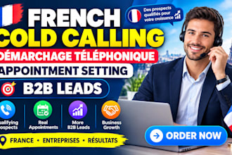 do french cold calling démarchage téléphonique appointment setting b2b leads