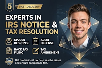 resolve irs cp2000 notice, file tax return and tax amendment