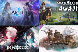 design eye catching steam capsule art and game logo for your indie game