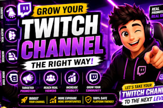 promote twitch and kick promotion for live viewers, subs and twitch affiliate