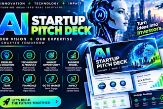 design ai startup pitch deck saas investor deck tech fundraising deck