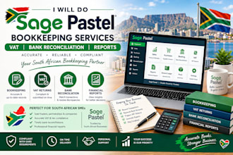 do south african sage pastel bookkeeping, vat, bank reconciliation and reports