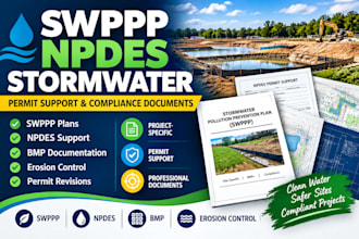 draft swppp plans, npdes permit and stormwater compliance documents