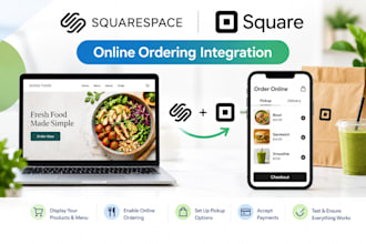 integrate square online ordering to squarespace website