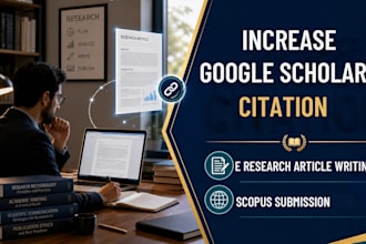 increase google scholar citation, article writing and scopus journal submission