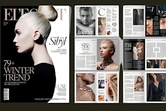 design digital magazine fashion lookbook product catalog indesign magazine cover