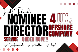 provide nominee director service for uk and offshore company