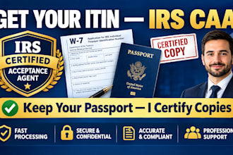 apply your itin as an irs caa