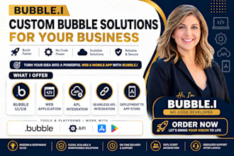 do bubble developer job, build bubble app, bubble io website