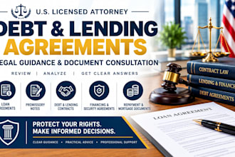 provide legal guidance on debt and lending agreements