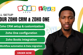 setup zoho crm zoho one zoho books and automation