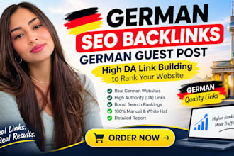 german seo backlinks german guest post high da  link building to rank website
