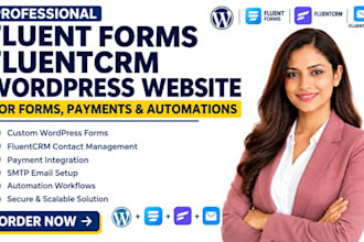 build fluent forms fluentcrm wordpress forms payments SMTP and automation system