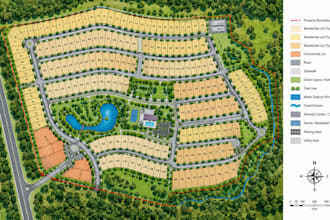 create property development maps, plot plans, parcel and community layout
