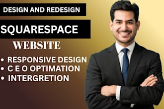 design or redesign custom squarespace website design