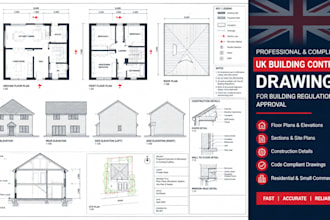 prepare UK building control drawings for building regulations approval