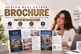 design real estate brochure property do digital  trifold brochure for listing