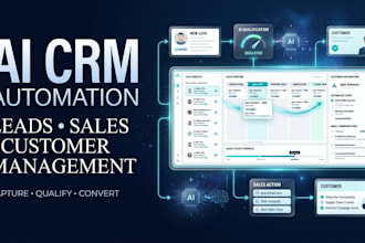 build ai CRM automation for lead management, sales and customer follow up