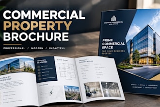 design a commercial real estate property brochure