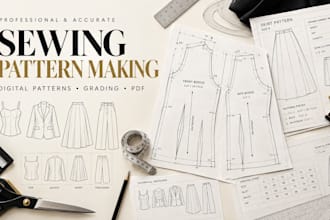 create digital sewing patterns for your clothing designs