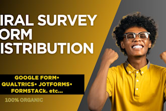 do viral survey distribution to get responses
