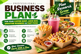 create coffee shop fast food juice bar business plan startup market research