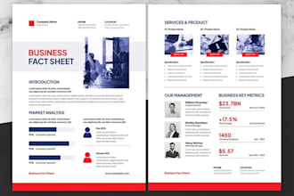 design professional product datasheet, spec sheet, and sell sheet