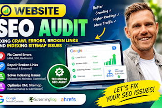 website seo audit fixing crawl errors broken links and indexing sitemap issues