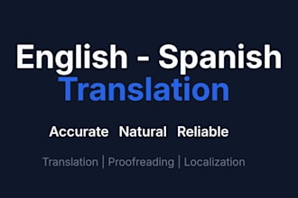translate english to spanish and spanish to english