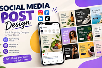 design social media post, instagram post, facebook post, social media design