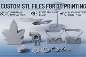 design 3d printable stl models for 3d printing and prototyping