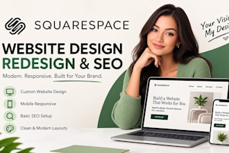 design squarespace website, squarespace redesign and squarespace SEO