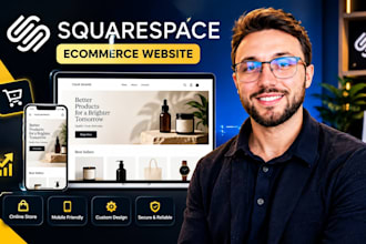 design squarespace ecommerce website, build squarespace online store
