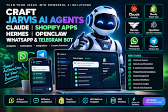 craft jarvis ai agents claude shopify apps hermes openclaw whatsapp telegram bot