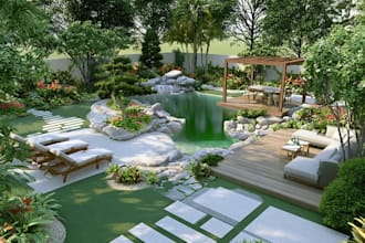 do backyard design, garden 2d, site plan as a landscape
