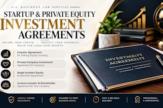 prepare a bespoke private company investment agreement for investors