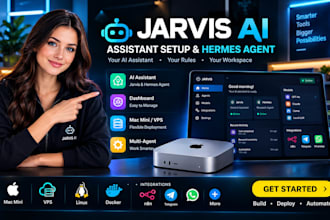 setup jarvis ai assistant dashboard jarvis agent on mac mini vps, hermes agent