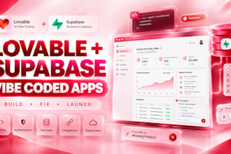vibe code websites and apps with lovable and supabase