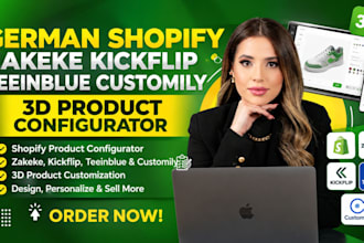 german shopify zakeke kickflip teeinblue customily 3d product configurator
