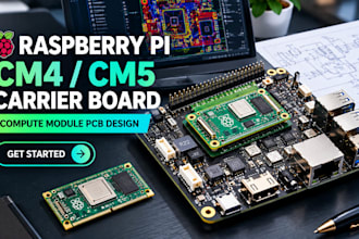 design raspberry pi cm4 cm5 carrier board and compute module pcb