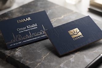 design a professional and modern business card