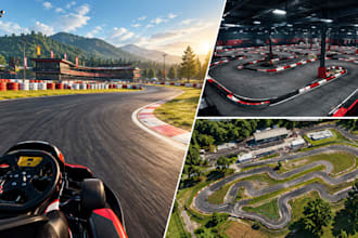 build custom karting track, kart circuit for kart racing pro, assetto corsa
