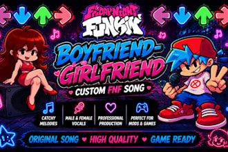 do custom fnf songs, vocal, chart, chromatics, background, cover, instrumental