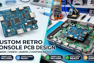 design custom retro gaming console mod pcbs