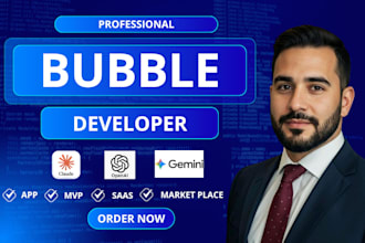 build bubble website mvp saas bubble app developer